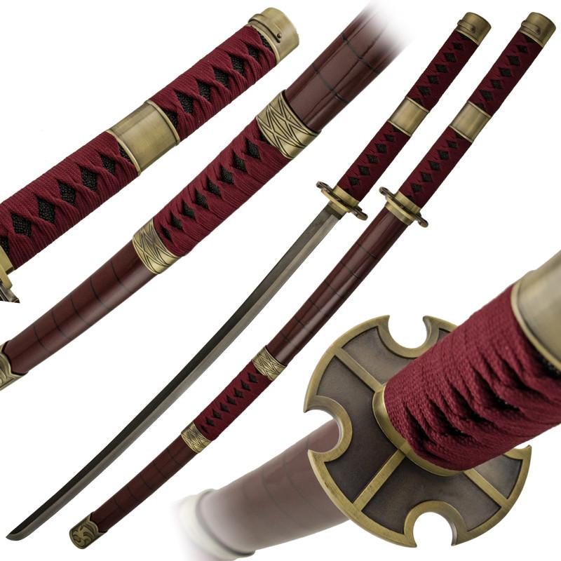 Crimson Lotus Two Tone Red Wrapped Katana